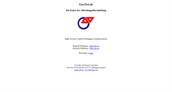 Desktop Screenshot of geonet.de